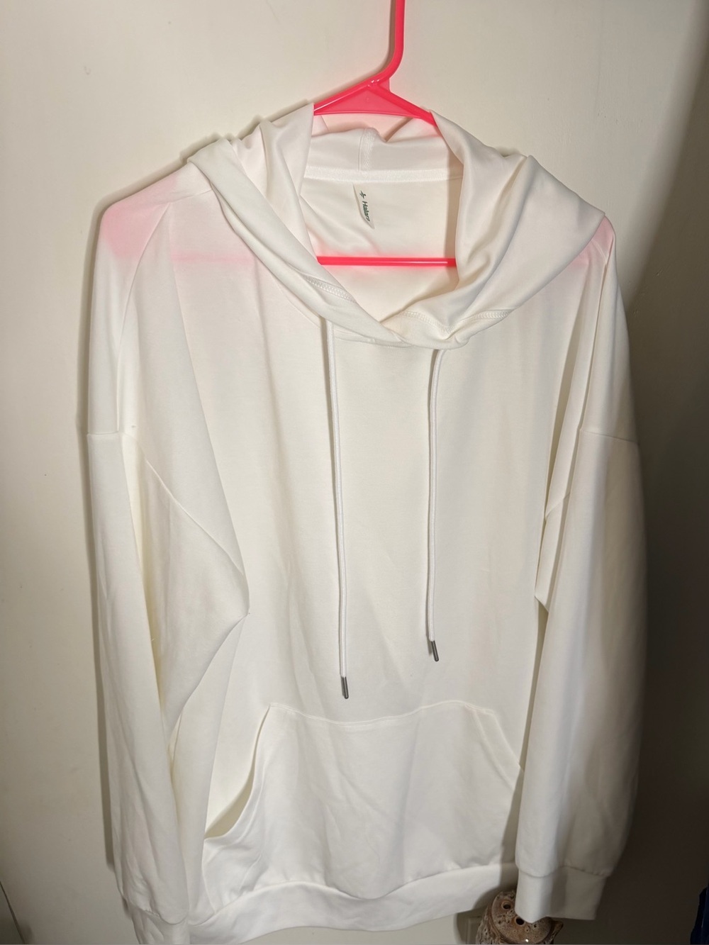 Halara Hooded Drawstring Long Sleeve Kangaroo Pocket Crossover Casual Sweatshirt